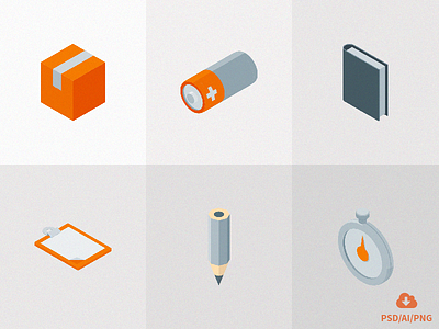 Freebie! Isometric Material Icons vol 2 design flat free freebie icon icons psd stationary vector