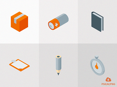 Freebie! Isometric Material Icons vol 2