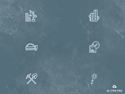 Free Construction Outline Icon Set