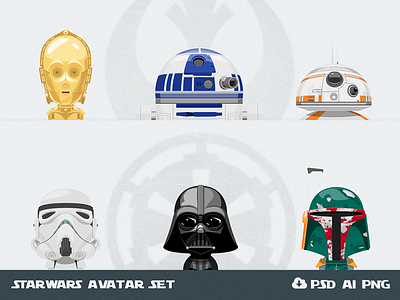 Free Set of Star Wars Avatars