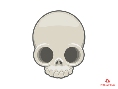 The Skull - Free Amazing Set Of High Resolution Halloween Icons design free freebie halloween icon icons psd skull vector