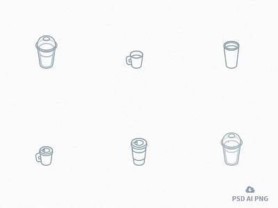 Free Set of Take Away Coffee Icons! coffee design espresso free freebie icon icons late psd take away vector