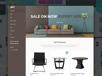 FAB! A Material Design Wordpress Ecommerce Theme eshop fab material material design psd retail shop theme woocommerce wordpress