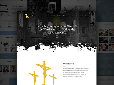 Lambda - Church Demo creative design lambda template theme themeforest wordpress