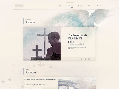 Sermons List Alt View church design podcast sermon theme wordpress