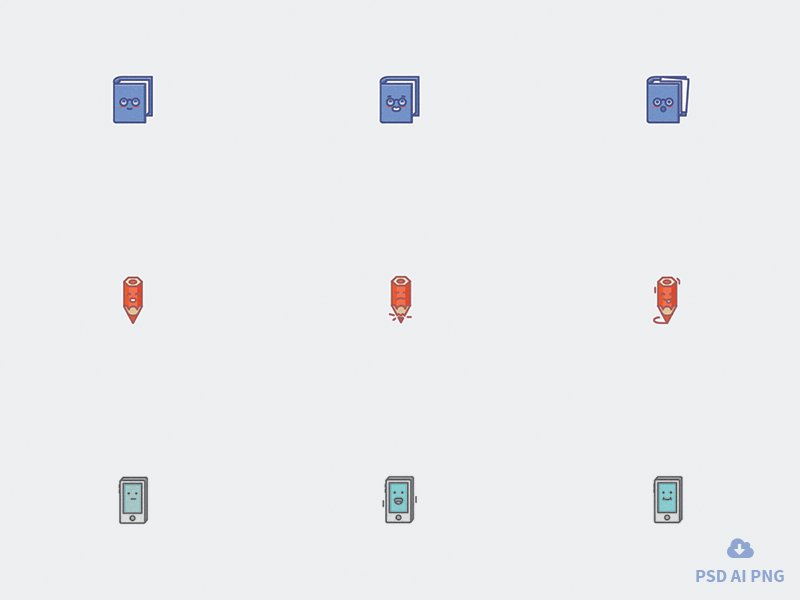 Free set of Emotion Icons icons outline file vector design icon psd freebie free emoji emotion