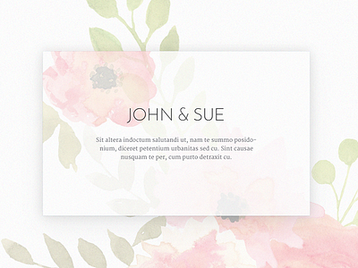 Wedding Website Invitation Font Combo card elegant flowers wedding