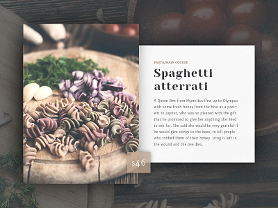 Menu - Design Conept design food menu restaurant typography