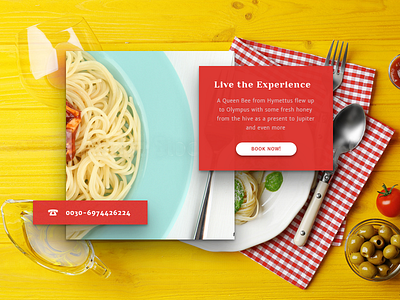 Restaurant - Booking form v3 booking cards design food menu restaurant typography