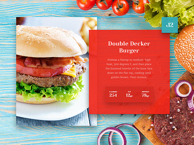 Menu - Detailed View 2 cards design food menu restaurant typography
