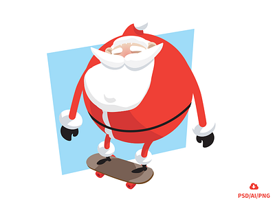 Special Christmas Freebie – Santa’s everyday life. avatars christmas freebie icons png psd santa vector