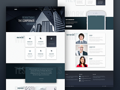 Corporate Home - Draft layouts business classic corporate minimal theme wordpress