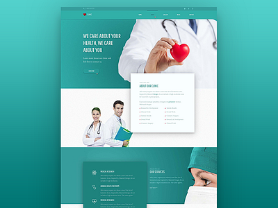 Medical Home - Draft layouts cards design medical theme wordpress