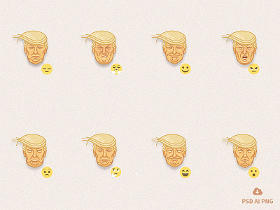 Lets Make Emojis Great Again emoji emojis freebie funny trump vector
