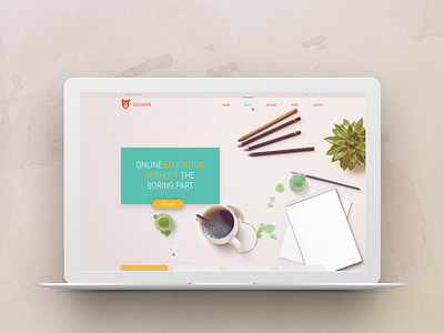 Free PSD Template! Verso - Education Site courses education free freebie landing learning psd template
