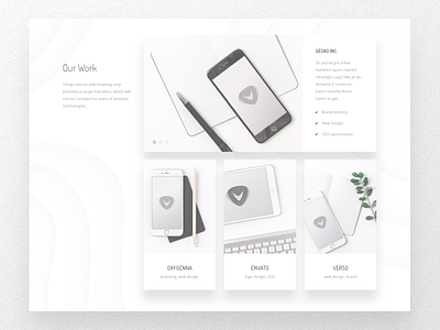 Web Design Agency - Portfolio Section - Draft layout agency design landing portfolio template theme web agency wordpress work