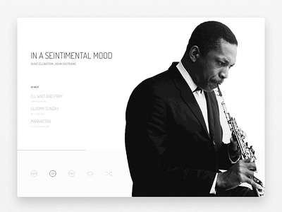 Music player minimal interface