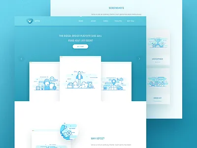 Verso - SaaS landing page app clean design landing minimal saas theme wordpress