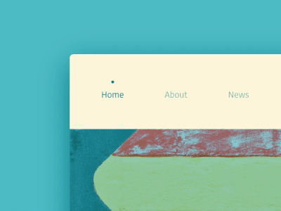 Menu Hover Dot - the ping pong menu animate animation menu menu hover studio