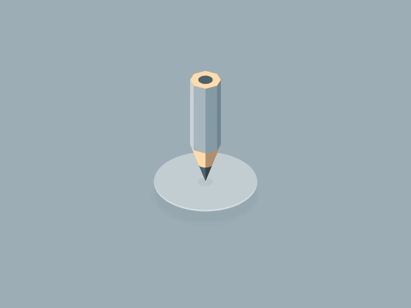hovering pencil animation icon invision pencil studio write