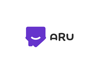 ARU Rebranding a aru black brand branding company logo organization purple r startup u