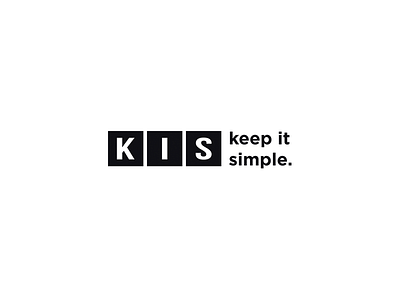 KIS Solutions brand keep it simple kis logo simple
