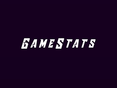 Gamestats - Full Typography brand game logo stats type