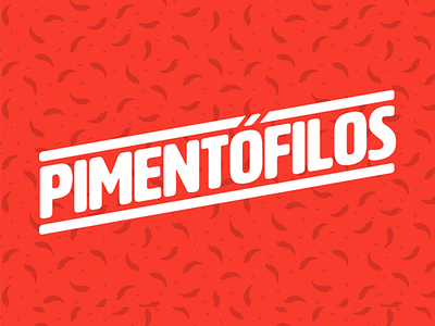 Pimentofilos Branding brand branding chili hot sauce logo logotype pepper pimenta red spicy typography