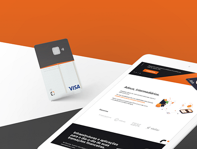 Bit Capital - Credit Card and Website Design bit capital card credit card digital finance fintech modern orange slick website website design