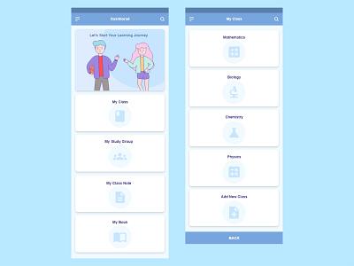 E-learning Application Dashboard app design design study ui ui design