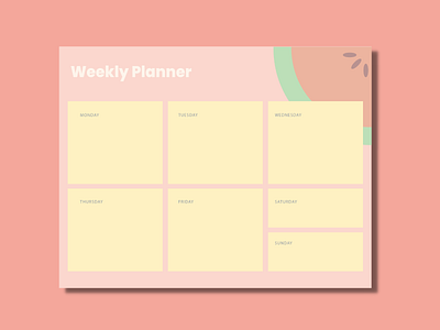 Printable Weekly Planner