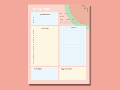 Printable Daily Plan