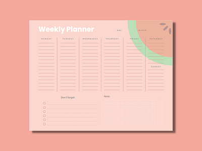 Printable Weekly Planner