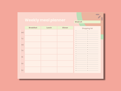 Weekly Meal Planner