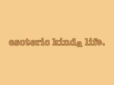 Esoteric logo text