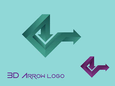 3D arrow Logo