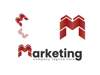 M lettering Logo | Marketing Logo