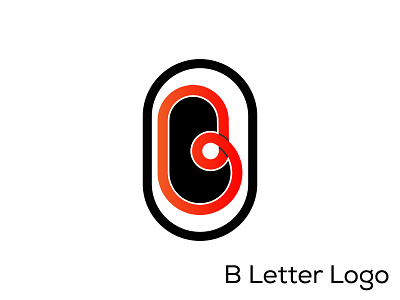 letter b logo red
