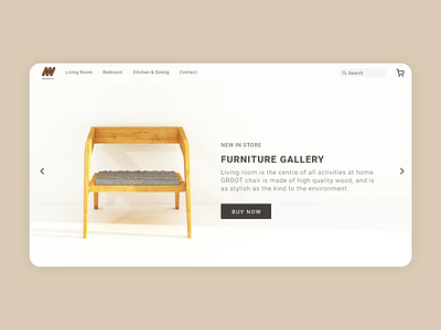 Hero Slider of Furniture Website