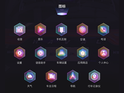 HMI icon车载图标 ui 图标