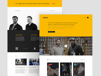 UBQ - Agency landing page