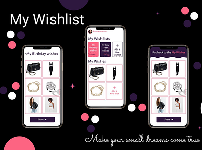 Wishlist mobile app