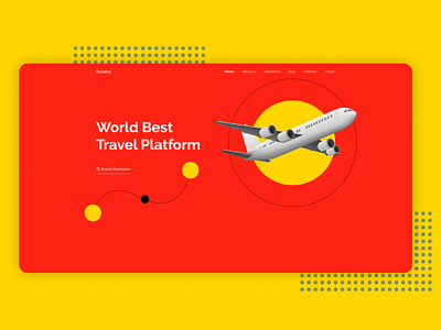 Travelry Travel Website ui ux design branding clean colorful concept flat illustration minimalist modern template travel travel app travelling typography webdesign