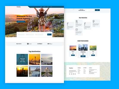 Travelry Travel Ui ux design clean concept creative design flat landingpage minimal minimalist modern travel traveling typography uidesign vector