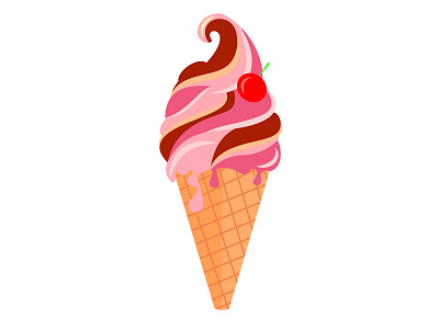 icecream design digital art flat design flat illustration game logo icecream icon illustration illustrator logo mascot logo softy vector