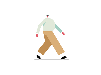 Character boy character design illustration man walk