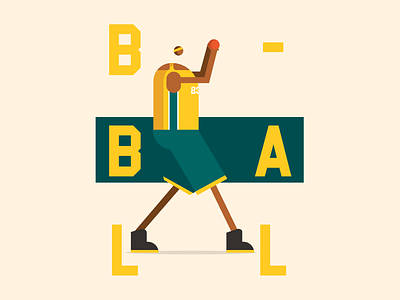 Bball Guard ball basketball bball character dribbble illustration poster sport