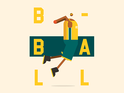 Dunk basketball character dunk illustration poster web webdesign