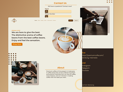 Premium Coffee design graphic design ui uidesign ux uxdesign web design webdesign website