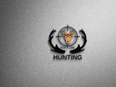 Hunting And Fishing Logo fishing fishing logo hunting hunting vector logo logodesign unique logo